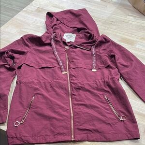 Ashley By 26 International Red Utility Jacket with Hood